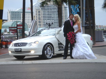 Mercedes wedding limousine Sydney